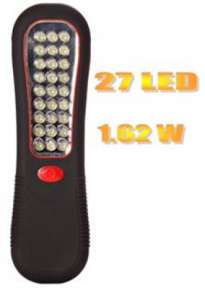 Φακός 27 LED με μαγνήτη για στήριξη