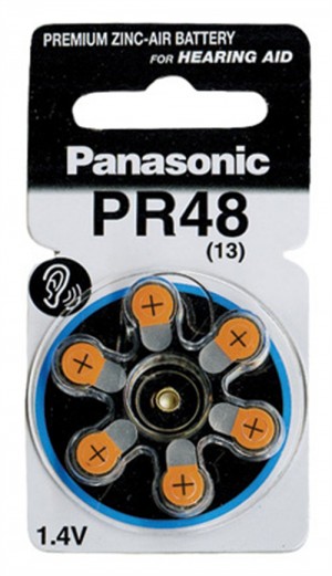 Panasonic μπαταρίες 1.4V Α13 για ακουστικά βαρηκοΐας 6τμχ