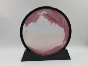Διακοσμητικός διάφανος δίσκος με εφέ κινούμενης άμμου