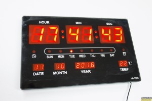 ΗΒ-3320: LED ρολόι / ημερολόγιο / θερμόμετρο