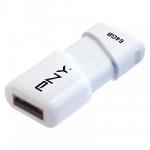 PNY USB STICK 64GB WHITE COMPACT ATT3