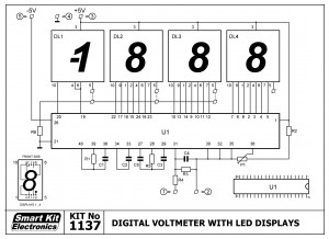 KIT No.1137 ΨΗΦΙΑΚΟ ΒΟΛΤΟΜΕΤΡΟ ΑΚΡΙΒΕΙΑΣ