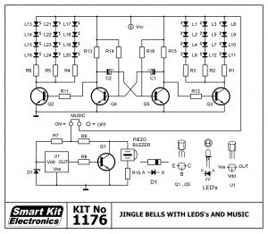 KIT No.1176 Christmas Led Gingle Bells