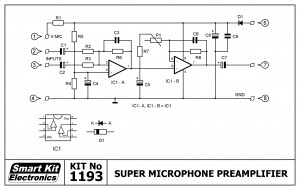 KIT No.1193 Προενισχυτής Μικροφώνου