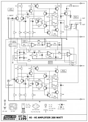 KIT No.1199 Ενισχυτής HI FI 2 x 35W / 8 Ohm 