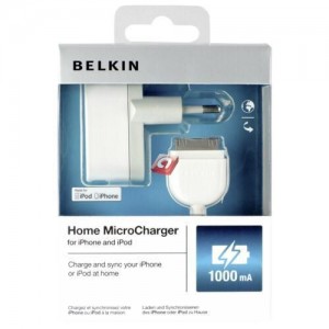 Belkin micro line adapter USB iPhone iPod incl. cable 1000 mAh 