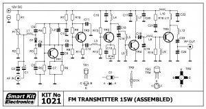 KIT No.1021 Πομπός FM 15W