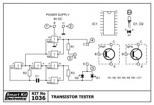KIT No.1036 Transistor Tester