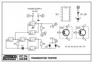 KIT No.1036 Transistor Tester