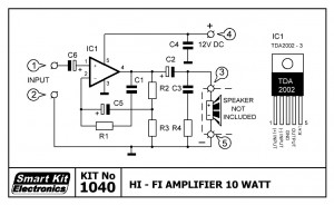 KIT No.1040 Hi-Fi Amplifier 10W