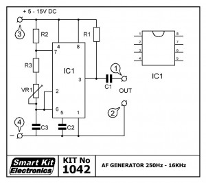 KIT No.1042 ΓΕΝΝΗΤΡΙΑ ΑΚΟΥΣΤΙΚΗΣ 250 Hz-16 KHz