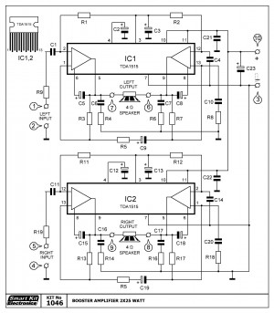 KIT No.1046 ΕΝΙΣΧΥΤΗΣ 2x25 Watt