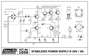 KIT No.1056 ΤΡΟΦΟΔΟΤΙΚΟ 8-20V / 8 A