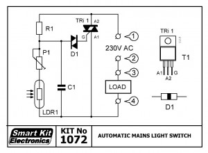 KIT No.1072 ΦΩΤΟΔΙΑΚΟΠΤΗΣ 220V