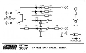 KIT No.1087 Thyristor - Triac Tester