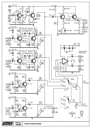 KIT No.1010 MIXER 5 ΕΙΣΟΔΩΝ ΜΕ MONITOR