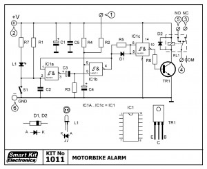 KIT No.1011 Συναγερμός Μοτοσυκλέτας