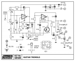 KIT No.1018 ΗΛΕΚΤΡΟΝΙΚΟ TREMOLO ΚΙΘΑΡΑΣ